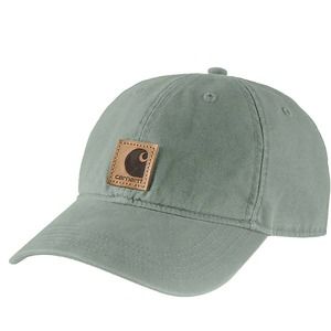 New Carhartt Men's Canvas Cap Hat Jade w/adjustable Back Strap Workwear Everyday